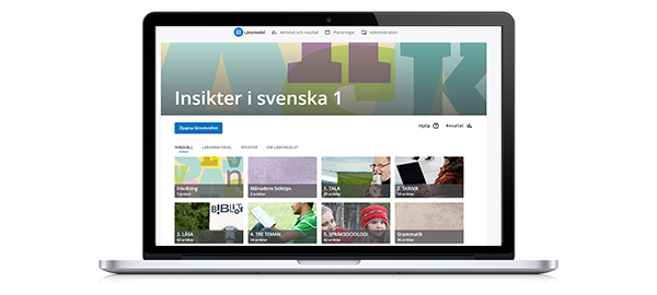 Insikter i svenska 1, digitalt läromedel, elev, 12 mån | Hem