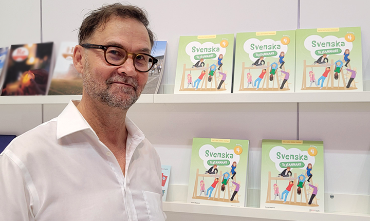 Svante Skoglund är författare till nya läromedelsserien Svenska tillsammans för mellanstadiet.