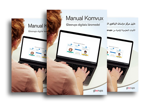 Manual för komvuxstuderande Gleerups digital läromedel