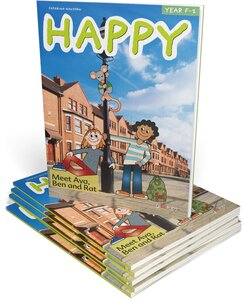 Happy Paket Elevbok F-2 25 ex+digitalt lärarmaterial