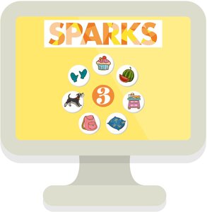 Sparks 3, digitalt lärarstöd och digital elevträning
