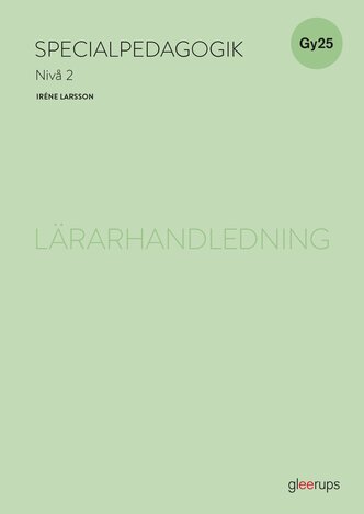 Specialpedagogik 2, lärarhandledning, Gy25