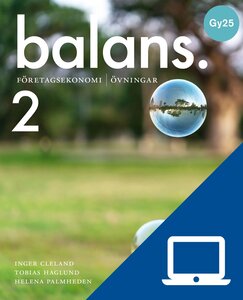 Balans 2, digitala övningar, lärare, 12 mån, Gy25