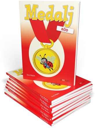 Medalj röd, svenska, 10 ex