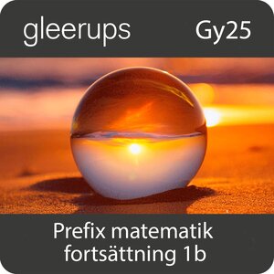 Prefix matematik – fortsättning 1b, dig, elev, 12 mån, Gy25