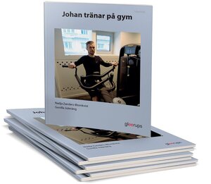 Läsglädje Johan tränar på gym, 10-pack